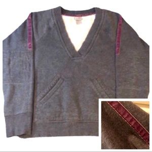 CHAMPION SWEATSHIRT•VELVET TRIM•sz S